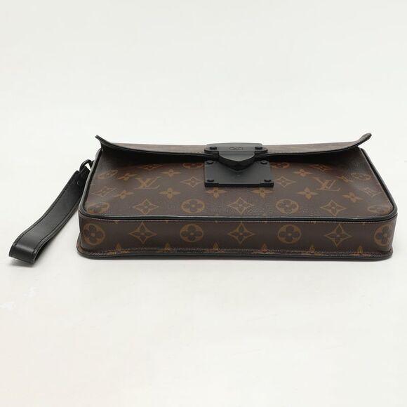 Louis Vuitton Monogram Macassar Canvas S Lock Pouch - Picture 6 of 7